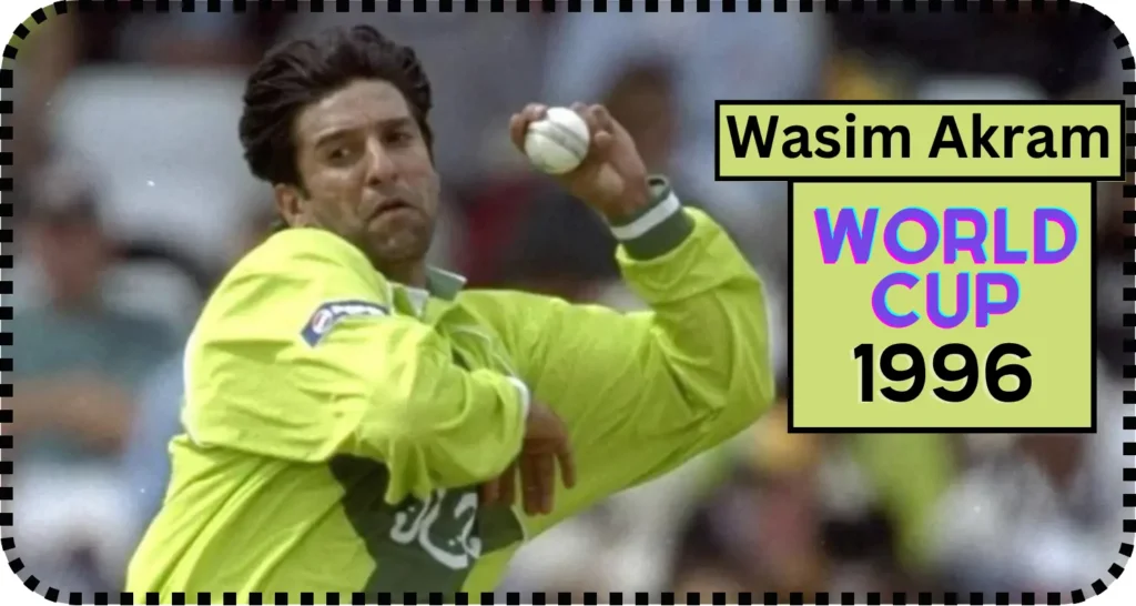 Wasim Akram leading Pakistan in world Cup